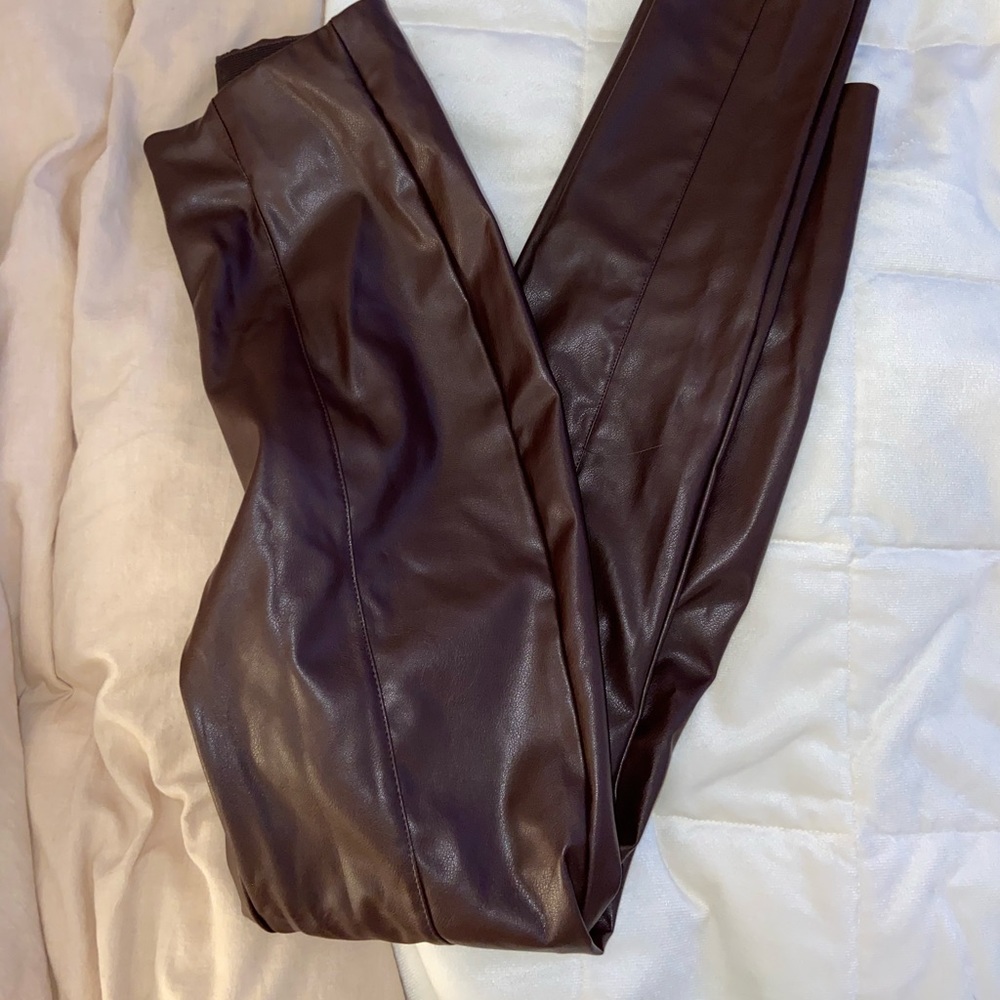 Brown Leather Pants